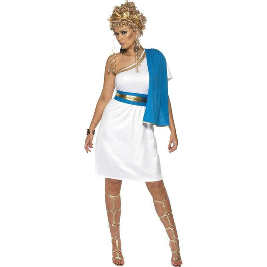 Ladies Roman Beauty Toga Greek Goddess Party Fancy Dress Costume Outfit