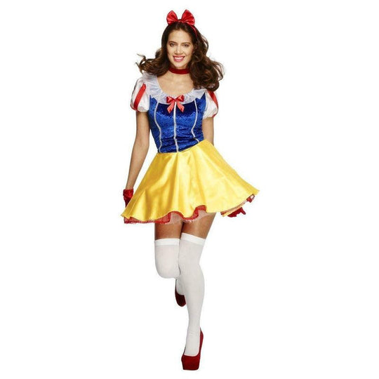 Ladies Snow White Costume Adult Fairytale Fairy Tale Fever Fancy Dress