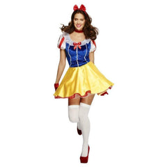 Ladies Snow White Costume Adult Fairytale Fairy Tale Fever Fancy Dress