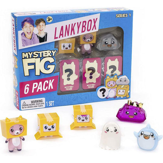 Lankybox Series 1 Mystery Toy Figures 6 Pack