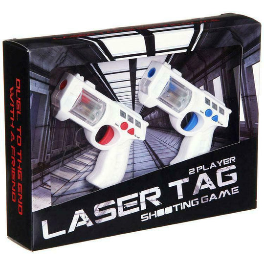 Laser Tag 2 Player Lazer Combat Space Blaster Mini Toy Guns Game With Sound FX