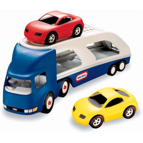 Little Tikes Big Car Carrier Large Hauler Truck & 2 Sports Cars Playset