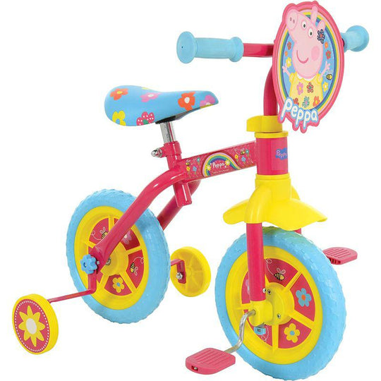 MV Sports Peppa Pig 2 in 1 10" Training Bike