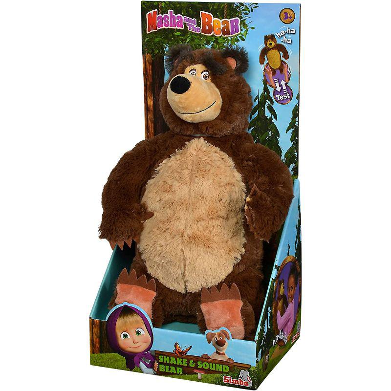 Masha And The Bear Shake And Sound Bear Soft Plush Toy The Online Toy Store 