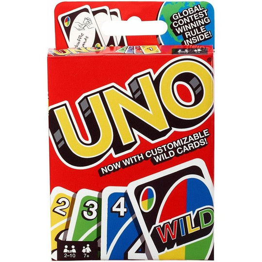 Mattel UNO Family Card Game Latest Version With Customizable Wild Cards