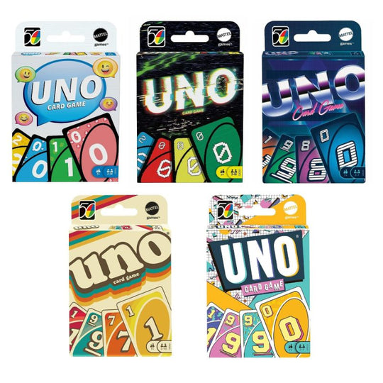 Mattel Uno Iconic Series The Decades Card Games