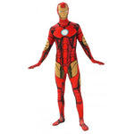 Mens 2nd Skin Superhero Full Body Suit Bodysuit Fancy Dress Costume Adult  Outfit