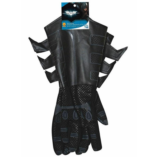 Mens Adult Batman Gauntlet Gloves Dark Knight Halloween Fancy Dress Costume