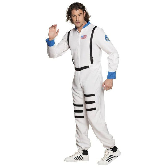 Mens Astronaut Fancy Dress Costume NASA Spaceman Outfit