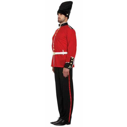 Mens Busby Queens Guard Buzby Soldier Fancy Dress Costume Adult Outfit