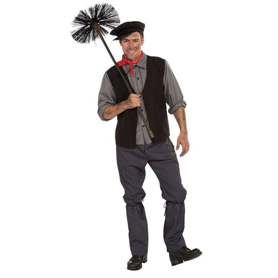 Mens Chimney Sweep Bert Victorian Oliver Twist Book Week Fancy Dress Costume