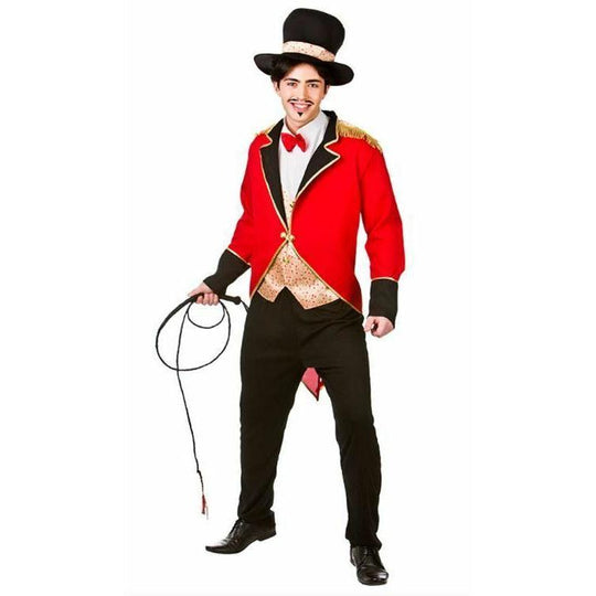 Mens Circus Ringmaster Costume Showman Fancy Dress Outfit