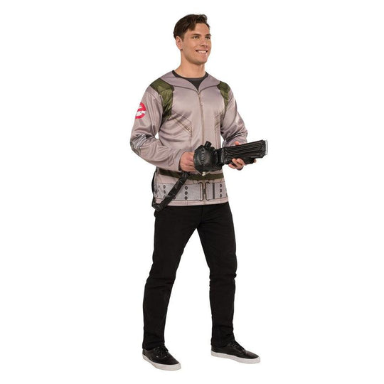 Mens Ghostbusters Shirt & Proton Pack Costume