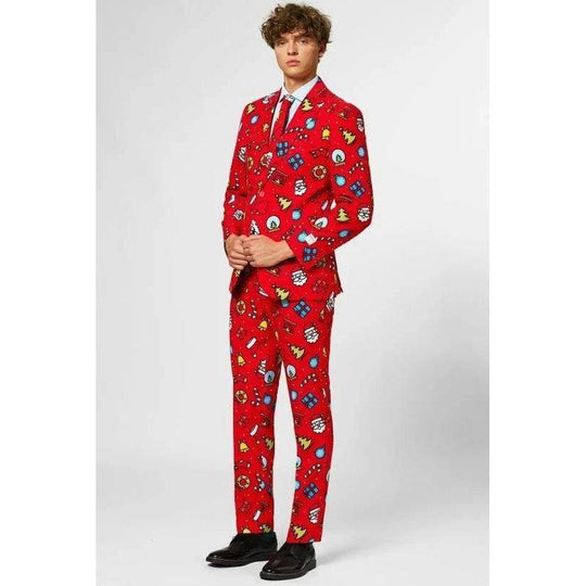 Mens Opposuits Dapper Decorator Christmas 3 Piece Suit Deluxe Festive Outfit