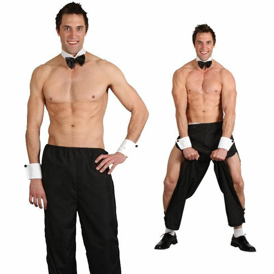 Mens Party Boy Male Stripper Jackass Fancy Dress Costume Adult Stag Hen Outfit