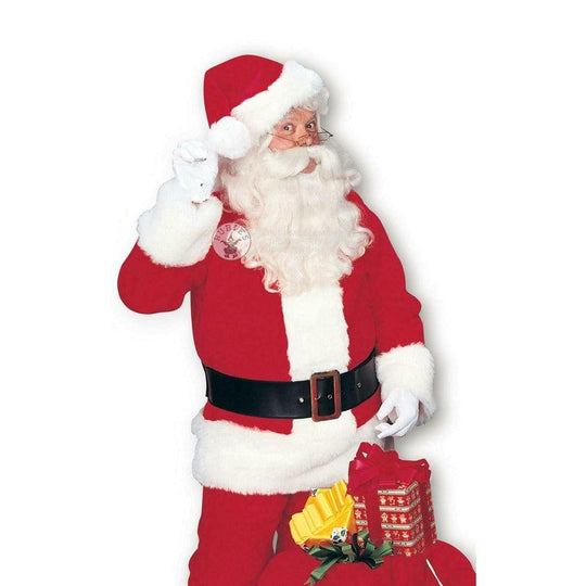 Mens Premier Deluxe Santa Suit Costume Father Christmas Fancy Dress