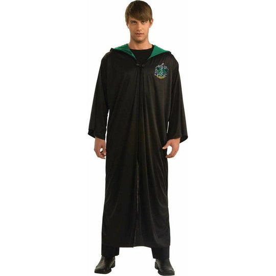 Mens Slytherin Robe Harry Potter Halloween Book Week Fancy Dress Costume
