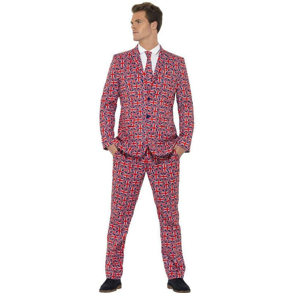 Mens Stand Out Suits Fancy Dress Costume Stag Do Party Funny Comedy Adult  Outfit