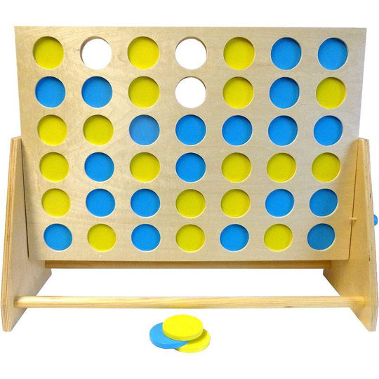Mightymast Leisure Giant Wooden 4 In A Row Indoor & Outdoor Game