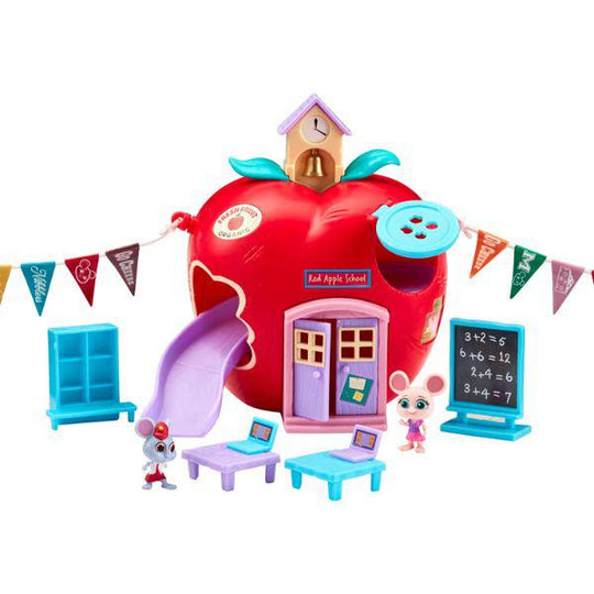Millie & Friends Mouse in the House Red Apple Schoolhouse Toy Playset