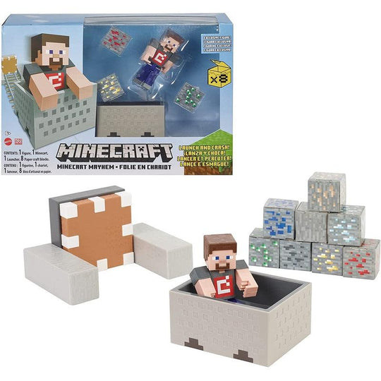 Minecraft Minecart Mayhem Playset