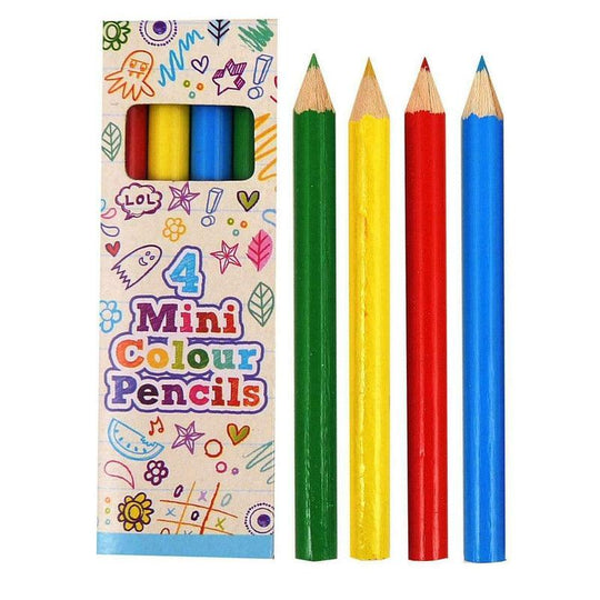 Mini Colouring Wooden Pencils Party Bag Filler Art Craft Toy