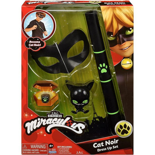Miraculous Tales of Ladybug & Cat Superhero Cat Noir Fancy Dress Accessory Set
