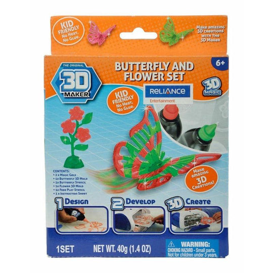 Mookie 3D Maker Butterfly and Flower Expansion Pack
