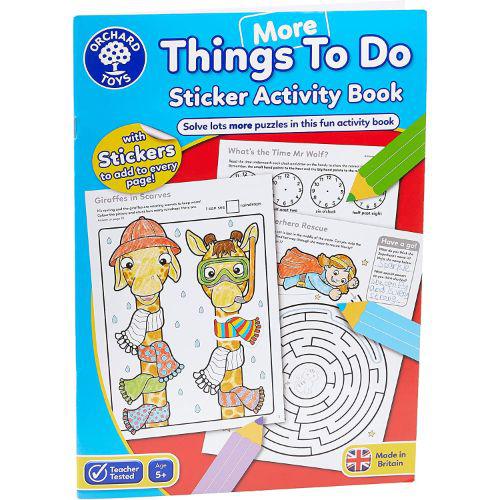 More Things To Do Educational Sticker Activity Book