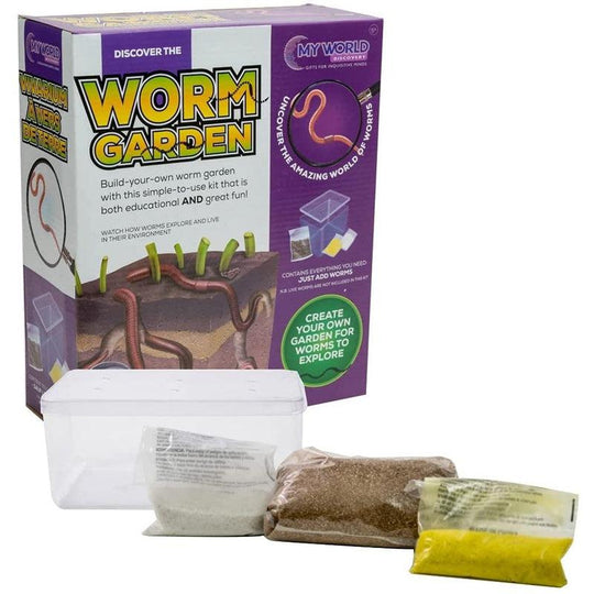 My World Discovery Children's Worm Garden Tank Creative Activity Toy