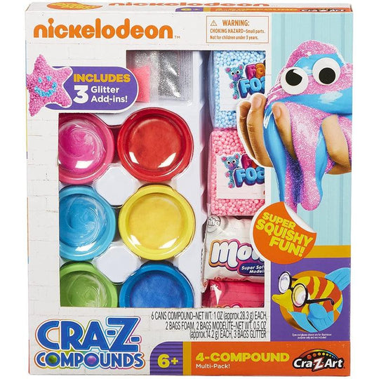 Nickelodeon Slime Modelite modelling dough & Fab Foam glitter