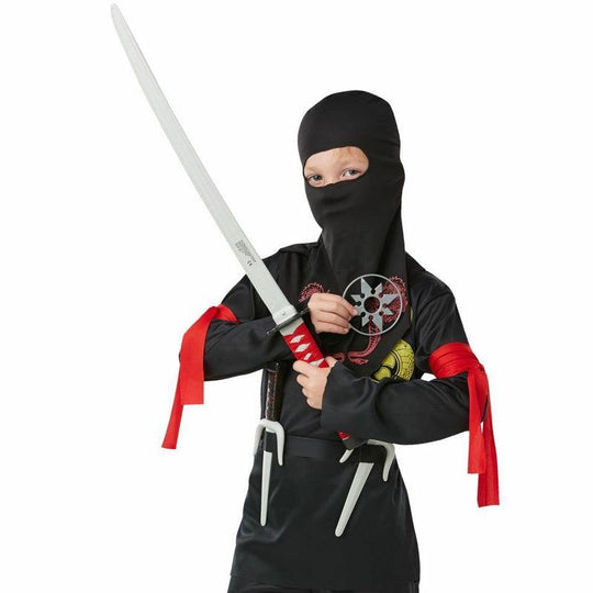 Ninja Weapon Fancy Dress Accessory Kit Sword Sias Throwing Star