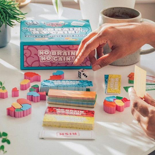 No Brain No Gain Question & Puzzle Family Game