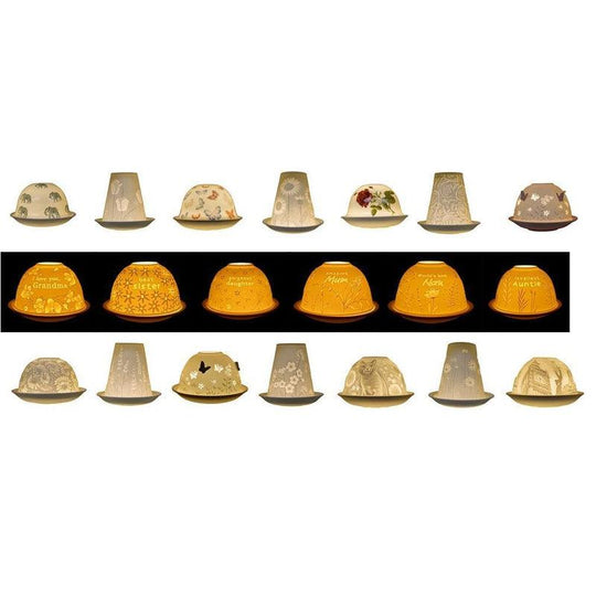 Nordic Lights Tealight Candle Holder (Shade & Plate Set)