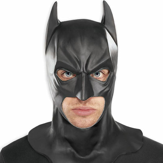 Official Batman Dark Knight Rubber Full Head Mask Adult Halloween Fancy Dress