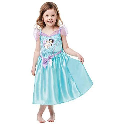 Official Disney Princess Sequin Jasmine Classic Costume, Childs