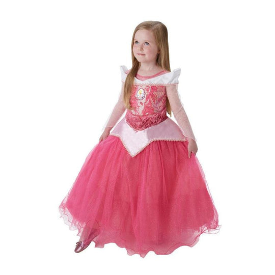 Official Disney Princess Sleeping Beauty Premium Aurora Costume, Kids Medium (Age 5-6 Years)