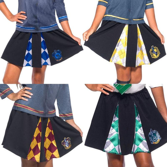 Official Girls Harry Potter Hogwarts House Crest Skirts