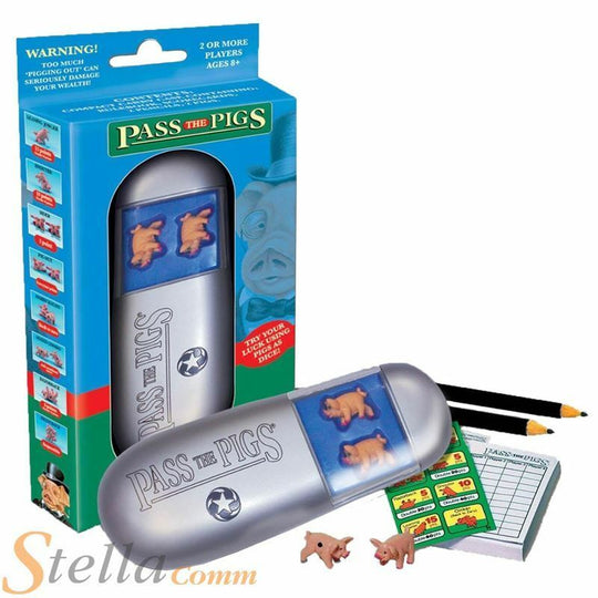 Pass The Pigs Travel Board Game Dice Scoring Points Family Game
