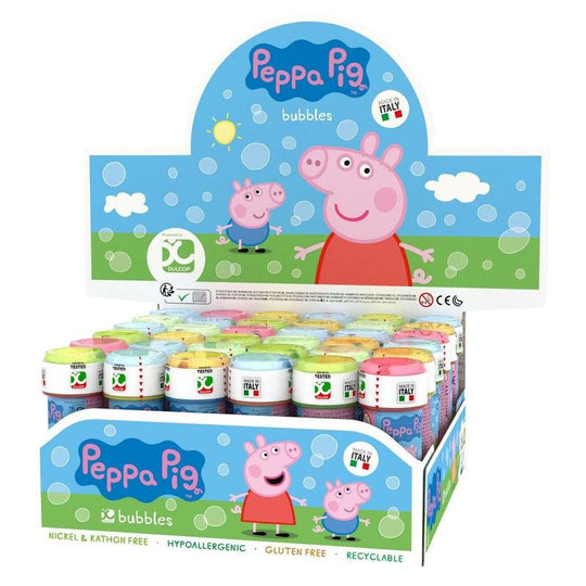 Peppa Pig Bubble Blowing Tubs Childrens Party Bag Filler Toys