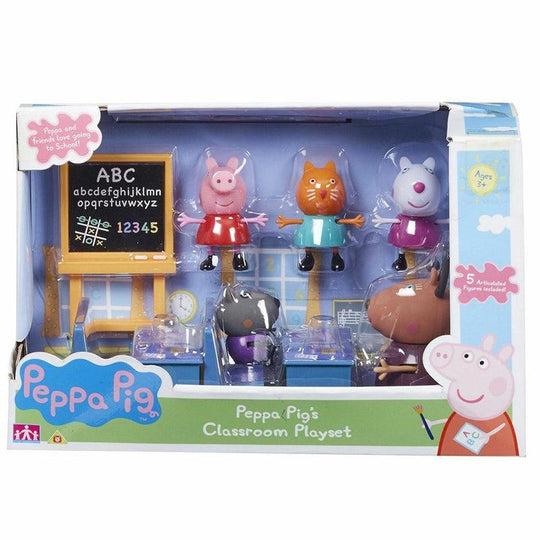 Peppa Pig's Classroom Playset With Madam Gazelle & Peppa Pig Figures