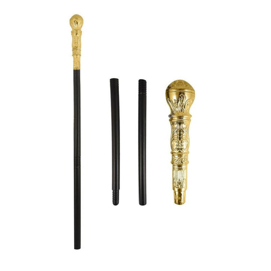 Pimp Stick Cane Gold Fancy Dress Costume Accessory