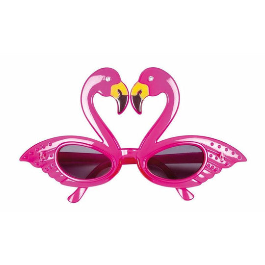 Pink Flamingo Glasses Hawaiian Beach Tropical Fancy Dress Party Specs