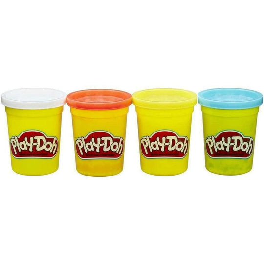 Play-Doh 4 Tub Pack Of Classic Colour Dough Creative Modelling Assorted Colours