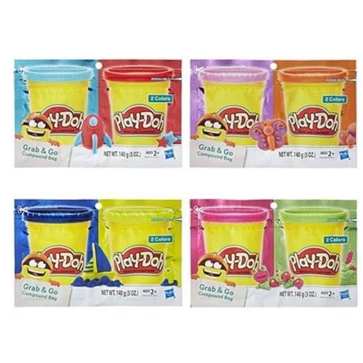 Play-Doh Grab & Go 2 Pack Modelling Compound - Various Colours (One Supplied)