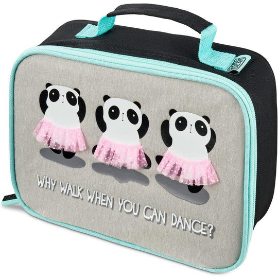 Polar Gear Dancing Panda Insulated Reusable Kids Lunch Bag