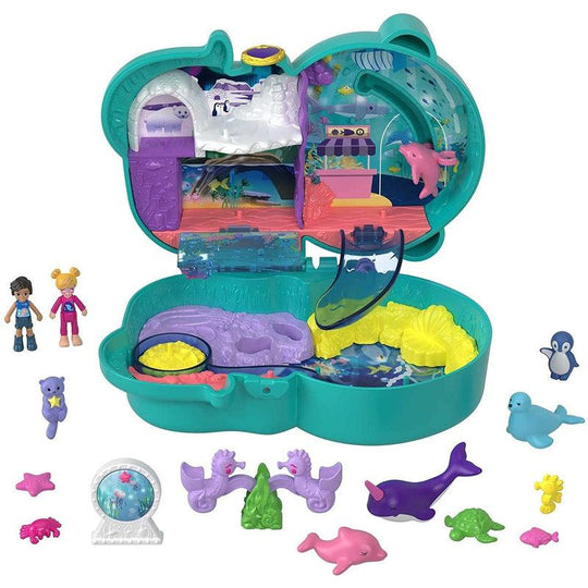 Polly Pocket Big World Otter Aquarium Micro Dolls Playset