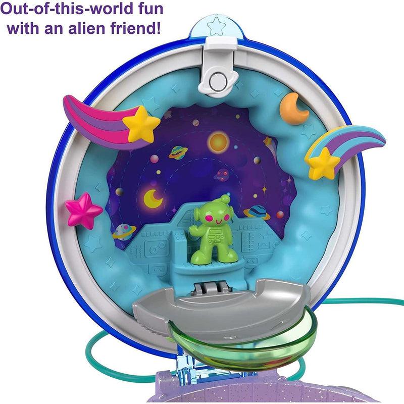 Polly Pocket Double Play Spaceship Princess Compact Micro Dolls Playse ...