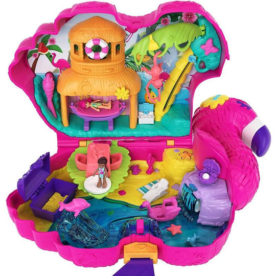 Polly Pocket Flamingo Party Compact Micro Dolls Playset