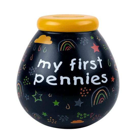 Pot Of Dreams My First Pennies Ceramic Money Box